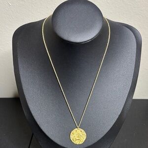 Maje Capricorn Zodiac Sign Necklace Rhinestone